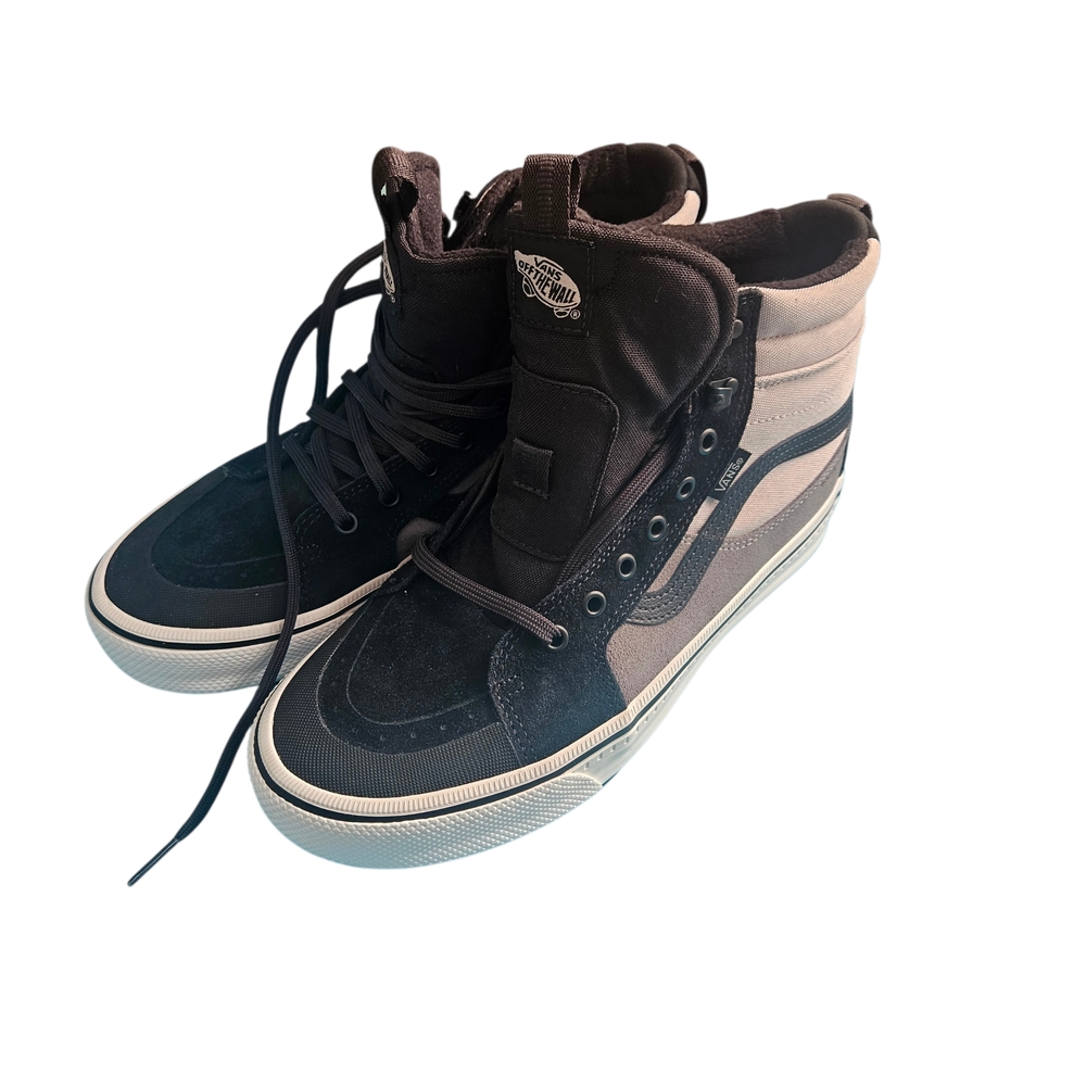Vans Sk8-Hi Classic High-Top Sneakers In Black And Gray Size 9men Nwot